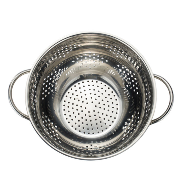 Stainless Steel German Colander export quality in matt and shiny wholesale german colanders