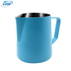 Milk Pitcher Green Coating Colorful Espresso Latte Art Garland Frother Barista Stainless Steel Coffee Frothing Pitcher Milk Jug