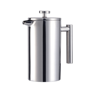 304 Grade Stainless Steel Insulated Highly polished Coffee French Press