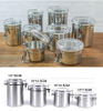 Household Stainless Steel Creative Sealed Storage Jars Tea Sugar Coffee Metal Canister Set
