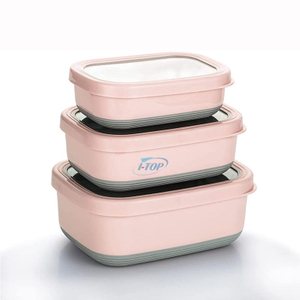 Wholesale Adults & Kids Leakproof Lunch Bento Box food storage container 304 Stainless Steel Lunch Box with Lid