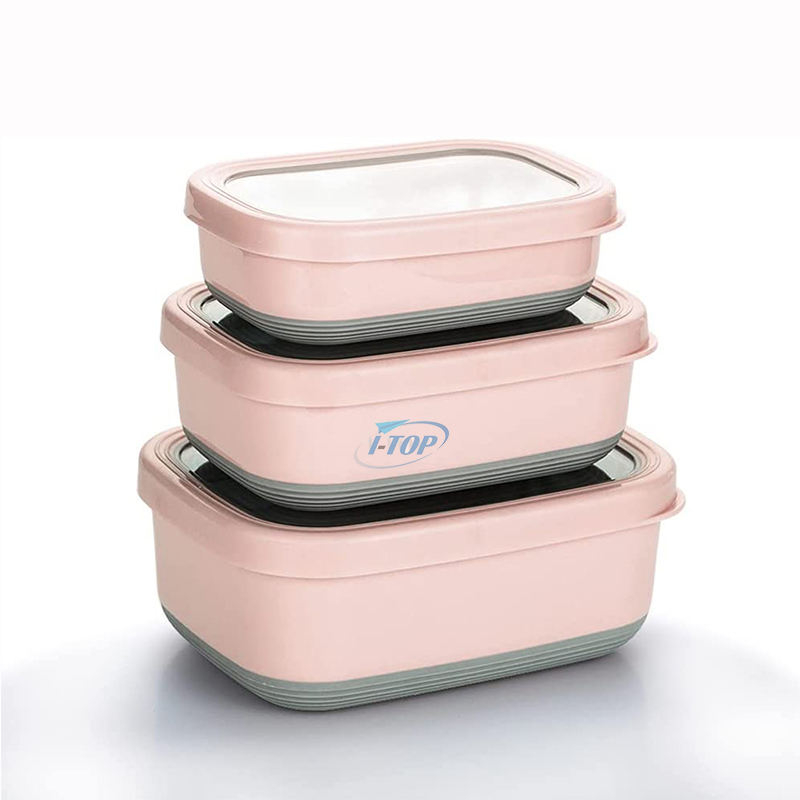 Wholesale Adults & Kids Leakproof Lunch Bento Box food storage container 304 Stainless Steel Lunch Box with Lid