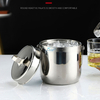 Wholesale 3L Silver Metal Bucket Galvanized Chiller Beverage Tub Wine Bucket Ice Bucket