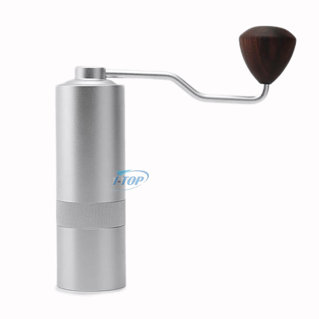 Stainless Steel Double Bearing Positioning Adjustable Coarse Manual Coffee Grinder