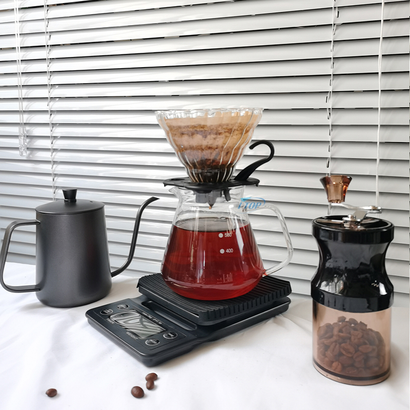 Manufacturer Hand Brew Pot Custom Logo Portable Outdoor Camping Travel Gift Box Maker Drip Pour Over V60 Coffee Kit Coffee Set