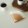 Custom Logo New Arrival Genuine Cute Leather Coffee Filter Holder