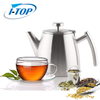 Stainless Steel tea pot Double walled 1.2L tea infuser Heat resistant Teapot with infuser