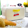 Large White Farmhouse Bread Box for Kitchen Countertop