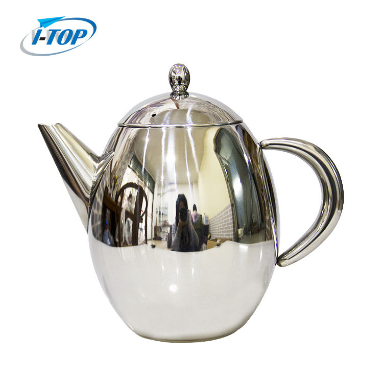 1.2L stainless steel teapot with infuser for loose tea double wall insulation keeps tea warm for longer tea pot