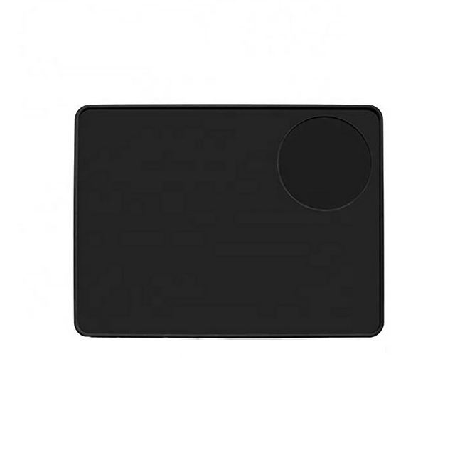 Wholesale Kitchen Accessories Black Anti-Slip Espresso Silicone coffee accessories Coffee Tamper Mat