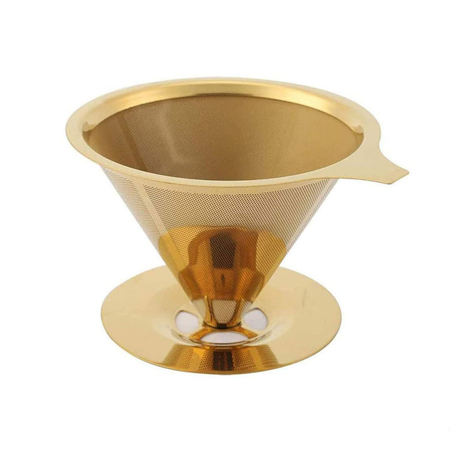 Stainless Steel Coffee Filter Reusable Funnel Filter Drip Coffee Filter