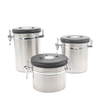 Factory Direct Stainless Steel Kitchen Storage Jar Airtight Sugar Food Coffee Canister