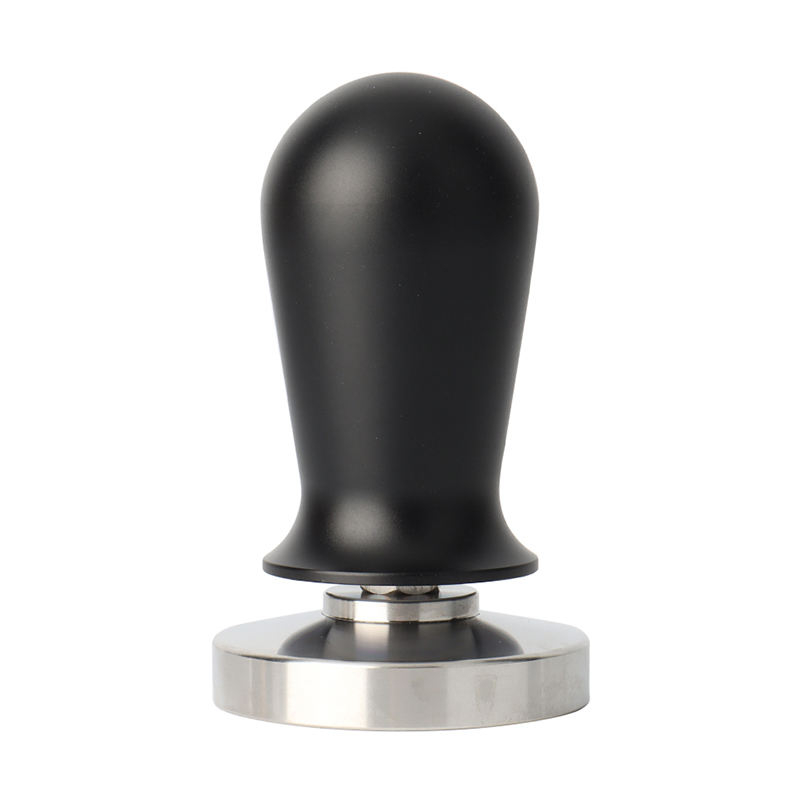 51mm Coffee Tamper Pressure Regulated Calibrated Espresso Hand Tamper 304 Stainless Steel Base Black