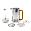 Stainless Steel 304 with 4-Level Filtration Systems Dishwasher Safe Double Wall Stainless Steel French Coffee Press