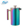 Rainbowl Painting French Press Dishwasher Safe Double Wall Stainless Steel Coffee French Press