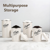 Food Storage Containers Set of 4 with Airtight Lid Kitchen Storage Canisters for Flour Sugar Tea Coffee
