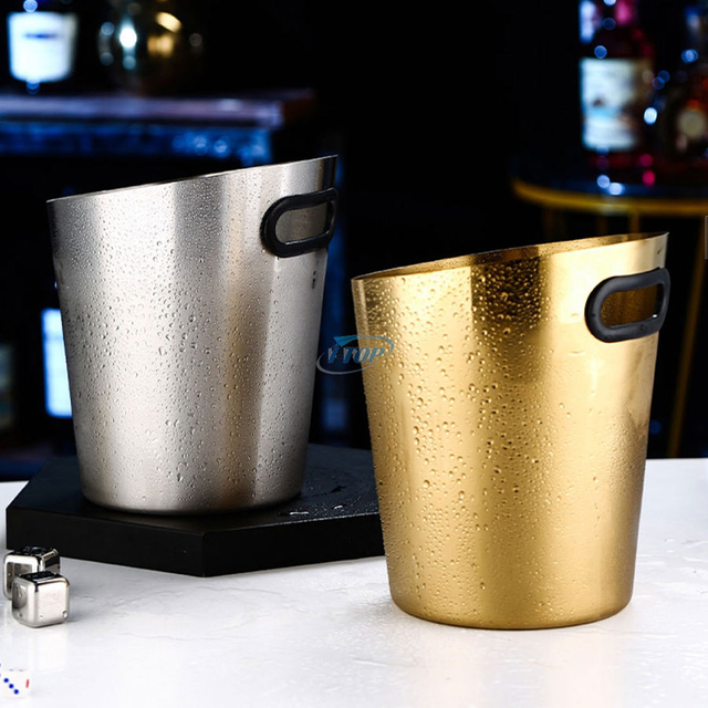 Luxury Wine Bucket Wholesale 4 Quarts Insulated Champagne Ice Bucket For Parties And Bar