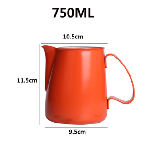 Milk Pitcher Barista 600ml Stainless Steel Milk Jug Frothing Cup Metal Coffee Espresso Steaming Milk Pitcher