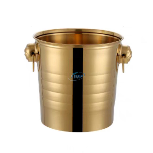 Factory Direct 5.5 inch Mini Portable Double Wall Ice Bucket Stainless Steel Ice Bucket for Champagne Bucket