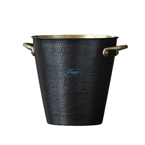 Custom Logo 4L Silver Wine Bucket Chiller Metal Bucket Galvanized Ice Bucket with Scoop and Lid