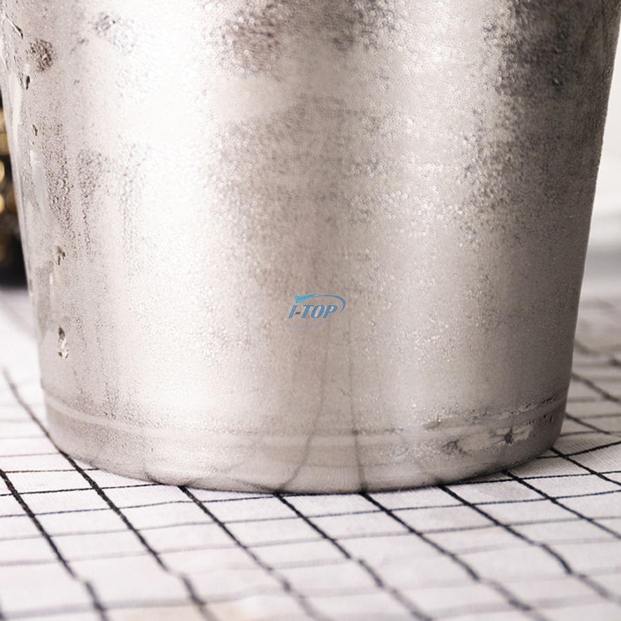 Custom Logo Silver Serveware Double Walled Stainless Steel Insulated Ice Bucket for Parties Events Gatherings