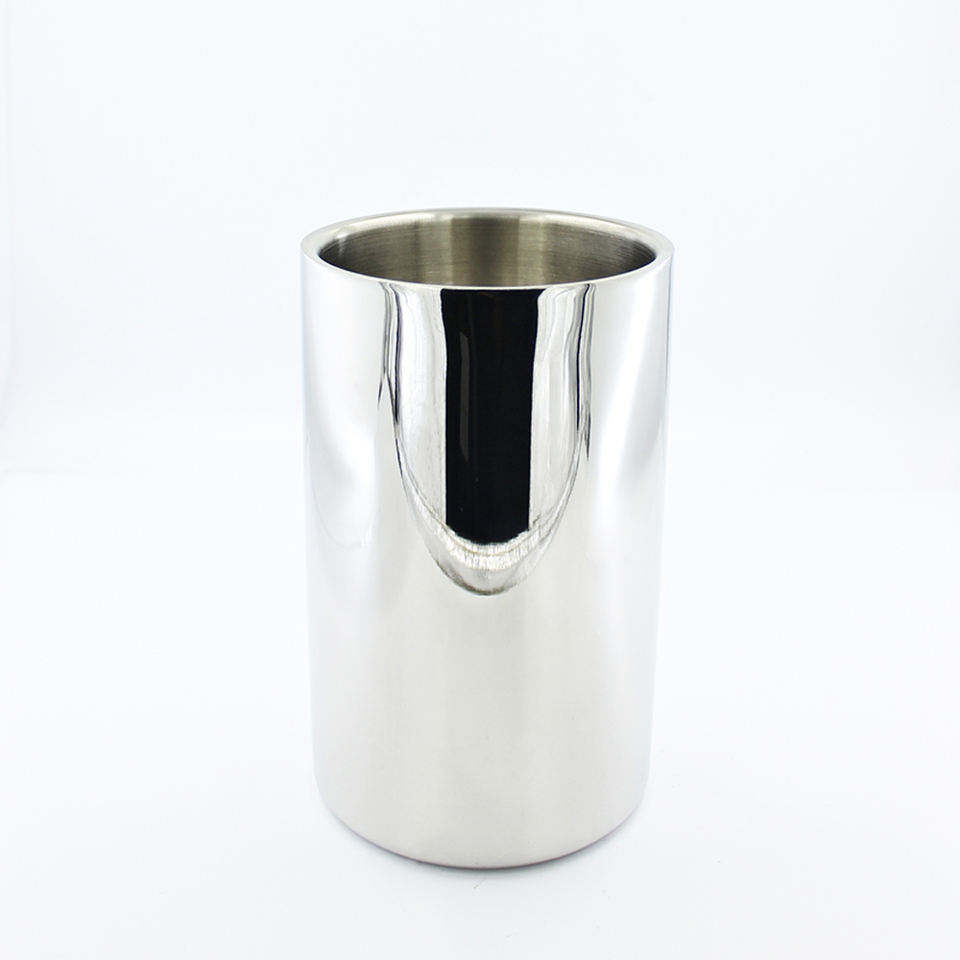 Stainless Steel Champagne Bucket Large Ice Bucket with Elegant & Classic Handles Great for Home Bar Chilling Champagne