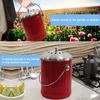 Kitchen Compost Pail for Counter or Under Sink 1.3 Gallon Metal Indoor Home Apartment Eco Biodegradable Compost Bin