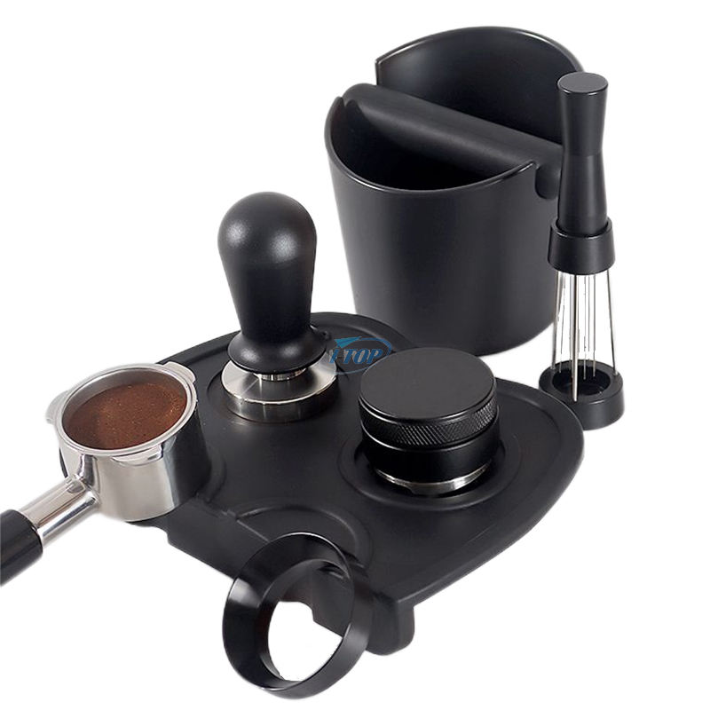 Espresso Coffee Barista Stirring Needles Coffee Tamper Espresso Distribution Diamond-cut Handle Set