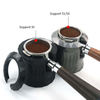 Bottomless Portafilter 54mm With Natural Wood Handle 304 Stainless Steel Naked Portafilter Fits Barista