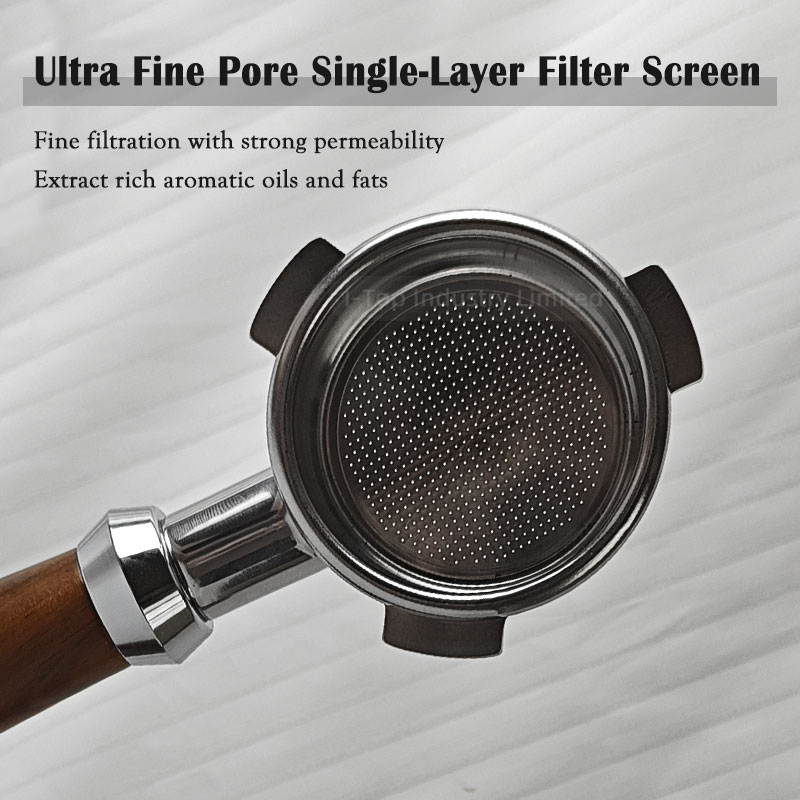 Solid Wood Stainless Steel Handle Coffee Tamper Portafilter Espresso Kit Chassis Distributor Needles Stirrer