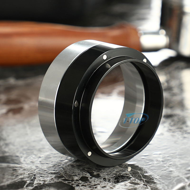 51mm/53mm/58 mm Espresso Dosing Funnel Stainless Steel Coffee Dosing Ring Compatible with 51mm/54mm/58 mm portafilter