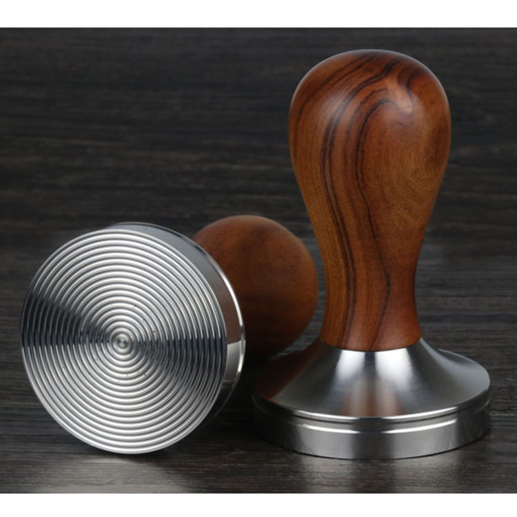 Wooden Coffee Tamper Espresso Coffee Powder Press Tamper