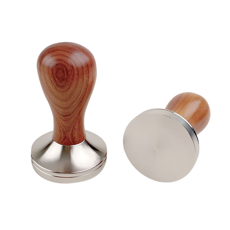 Wooden Coffee Tamper Espresso Coffee Powder Press Tamper