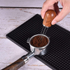 Espresso Coffee Stirrer barista Stirring needle for Espresso Distribution Natural Wood Handle and Stand