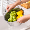 Amazon Hot Selling Stainless Steel Rice Washing Bowl Colander And Kitchen Strainer With Side Drainers