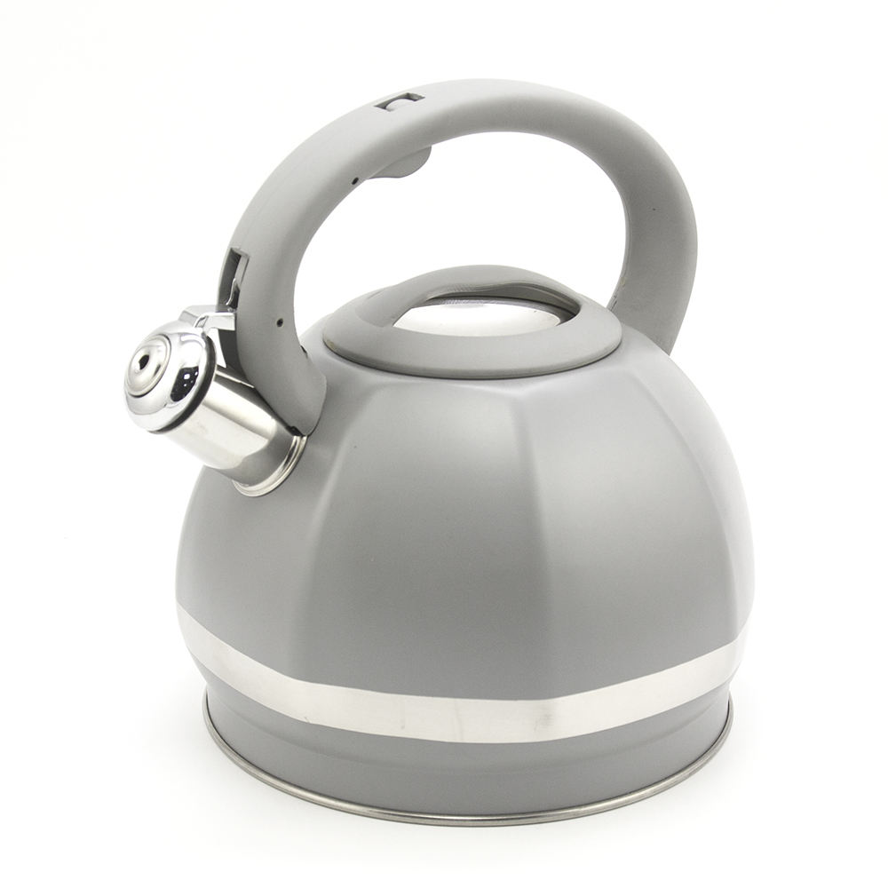 IT-CP1014 Hot sale Silver Color Painting stainless steel whistling tea kettle