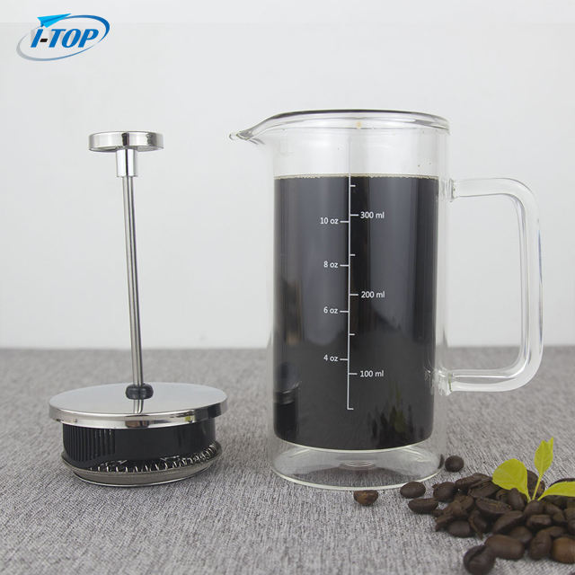 High Quality Coffee Glass Coffee Pot Maker French Press Pot Coffee Press