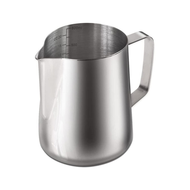 350ml 600ml Coffee Espresso Milk Frothing Pitcher with Measurement Scales Stainless Steel Milk Jug