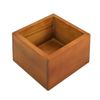 Stainless Steel Knock Box Espresso Dump Bin with Wooden Case Set - Wooden Frame Coffee Knock Box