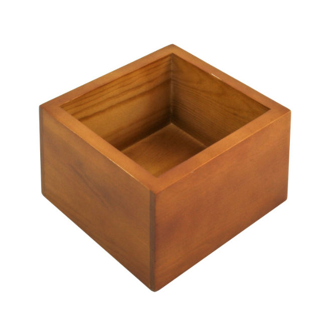 Stainless Steel Knock Box Espresso Dump Bin with Wooden Case Set - Wooden Frame Coffee Knock Box