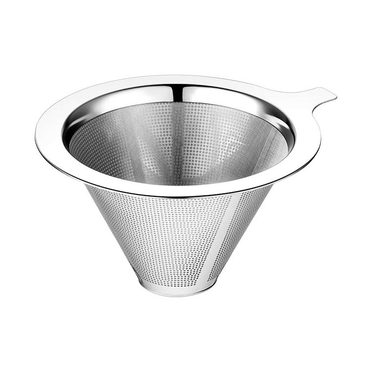 Stainless Steel Coffee Filter Reusable Funnel Filter Drip Coffee Filter