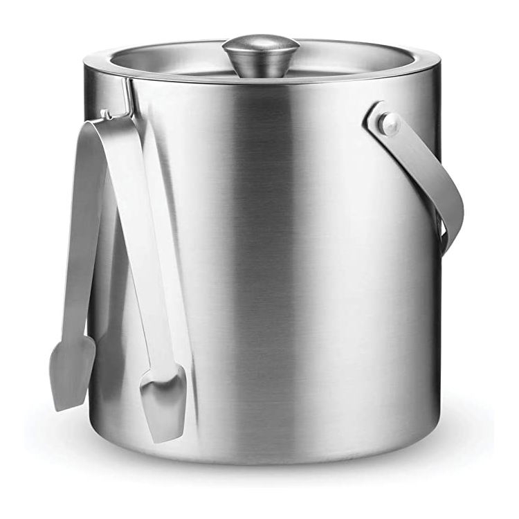 Creation Factory Direct Custom 2.5L Double Wall Wine Insulated Cooler Stainless Steel Metal Champagne Ice Bucket With Lid