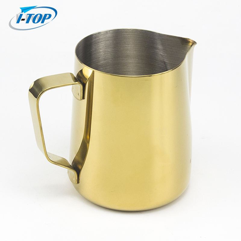 Factory Custom Barista 350ml 600ml 900ml Stainless Steel Milk Jug Frothing Cup Metal Coffee Espresso Steaming Milk Pitcher
