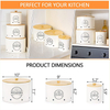 Canister Sets For Kitchen Counter 3 Piece Garlic Potato Onion Keeper Kitchen with Wooden Bamboo Lids