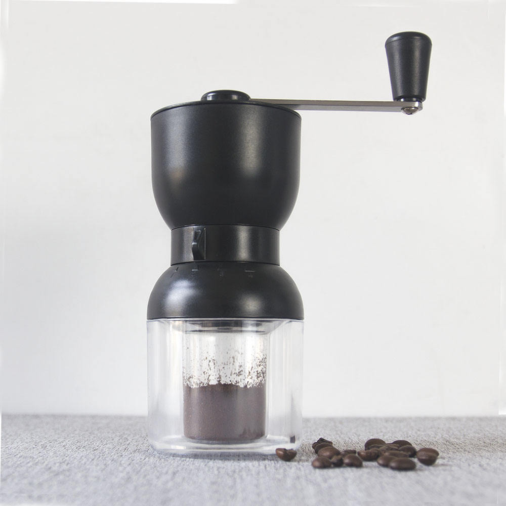 Small Acrylic Plastic Handle Manual Coffee Grinder Suitable for Home