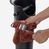 Knock Box for Espresso Grounds, Commercial Floor Standing Barista Style Absorbent Knockbox with Removable Non-Slip Base