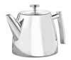 1.2 L Heat resistant satin tea Kettle Double walled Stainless Steel Teapot with infuser