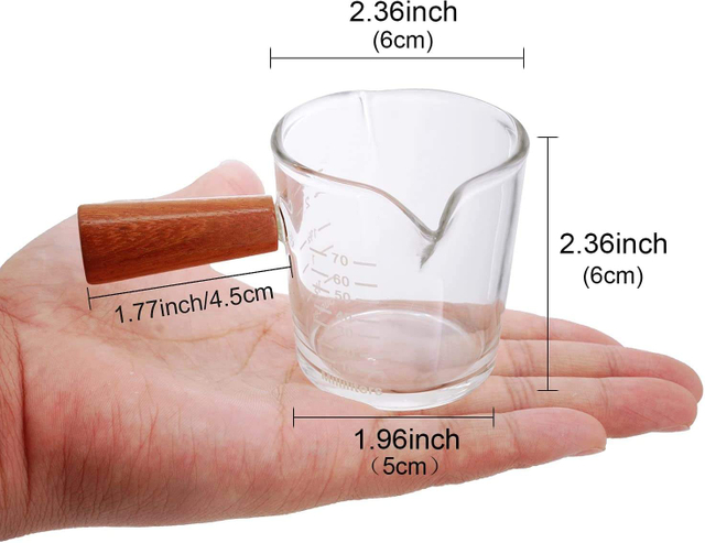 Transparent Wholesale Small Espresso Shot Glass Creative Glass Coffee Tea Drinks Dessert Breakfast Milk Cup Glass