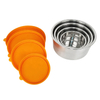 Eco Friendly Bento Lunch Box Set of 4 Stainless Steel Leakproof Food Storage Box for kids Sauce Soup Container with Silicone Lid