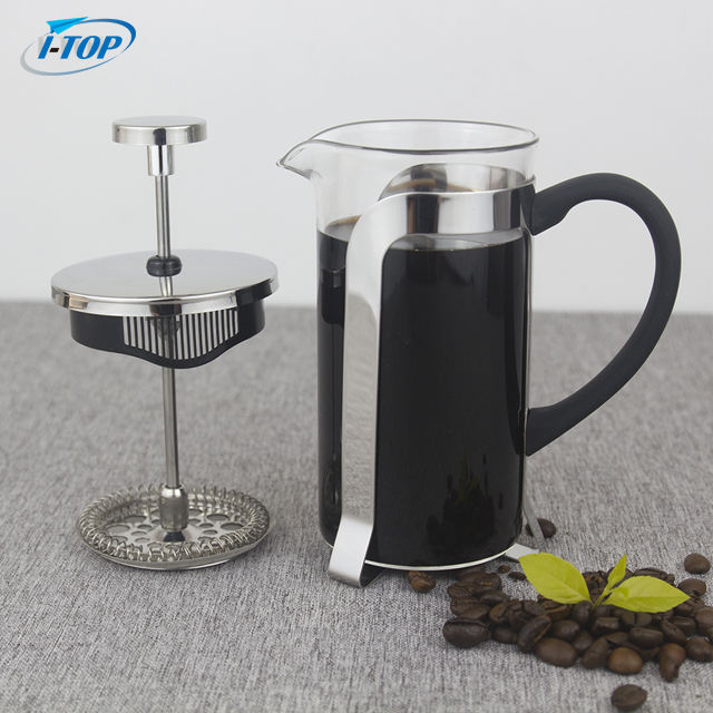 I-TOP GFP16 Manufacturer Food Grade Quality Black 1 Liter 8 Cups French Press Coffee Maker